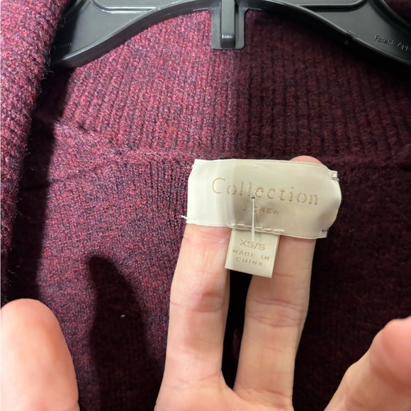 J.Crew Collection Maroon Oversized Open Sweater Blazer Size XS/S - Picture 5 of 7